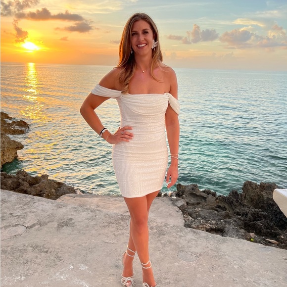 Hello molly sequin off the shoulder dress - Picture 3 of 3